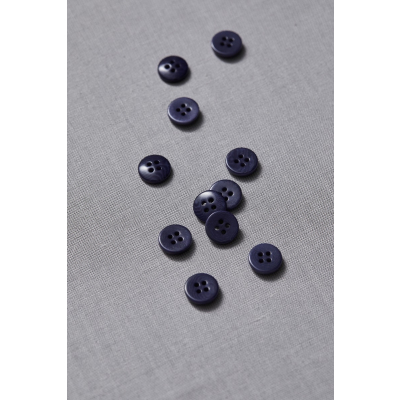 Plain Corozo Button 11 mm - Blueberry