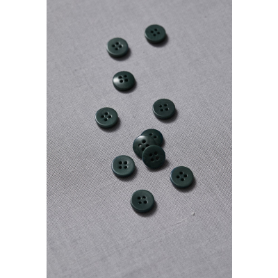 Plain Corozo Button 11 mm - Deep Green