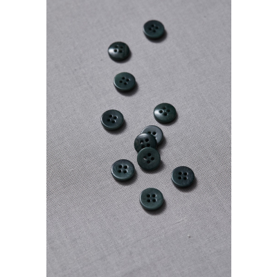 Plain Corozo Button 11 mm - Emerald