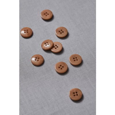 Plain Corozo Button 15 mm - Mustard