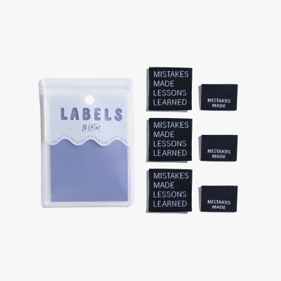 MISTAKES MADE - woven  label