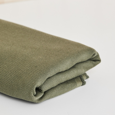Linen/Cotton Twill - Olive Green