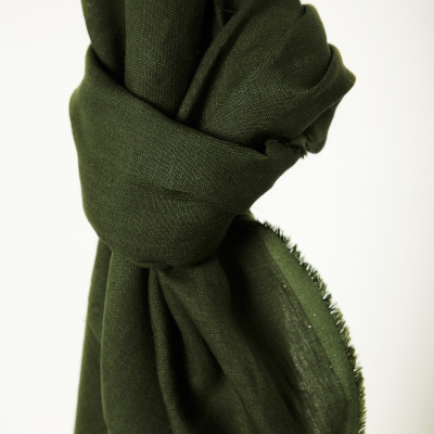 Nisa Softened Linen - Green Khaki