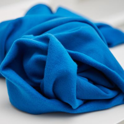 REMNANT 70x180 // Organic Basic Brushed Sweat - Intense Blue