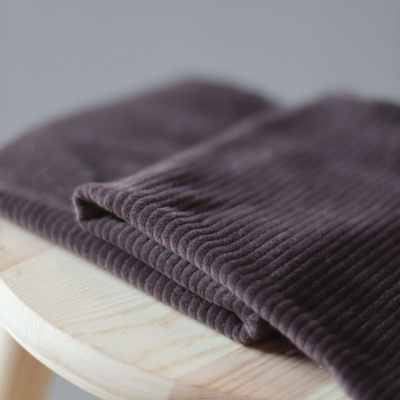 Organic Velvety Cord Knit - Umber
