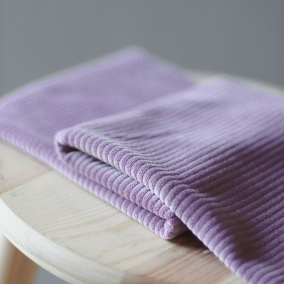 Organic Velvety Cord Knit - Lilac