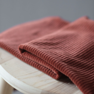 Organic Velvety Cord Knit - Sienna
