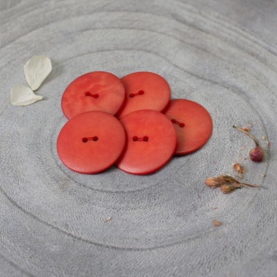 Palm Buttons, 25 mm - Tangerine