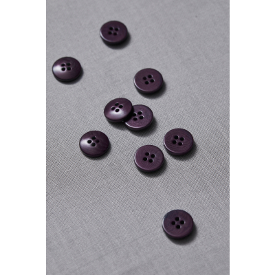 Plain Corozo Button 11 mm-Purple Night
