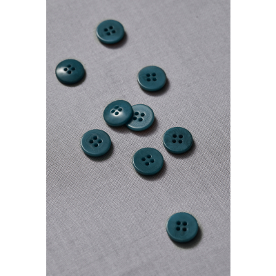 Plain Corozo Button 15 mm-Pond