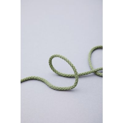 Round Cotton Cord, 5 mm-Green Olive