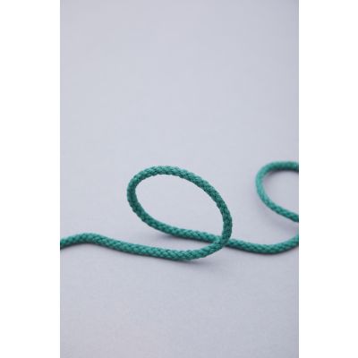 Round Cotton Cord, 5 mm-Chalky Green