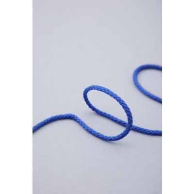 Round Cotton Cord, 5 mm-Cobalt Blue