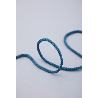 Round Cotton Cord, 5 mm-Ocean