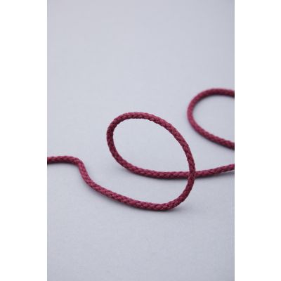 Round Cotton Cord, 5 mm-Fuchsia