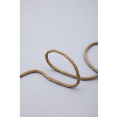 Round Cotton Cord, 5 mm-Camel