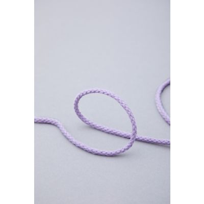 Round Cotton Cord, 5 mm-Lilac