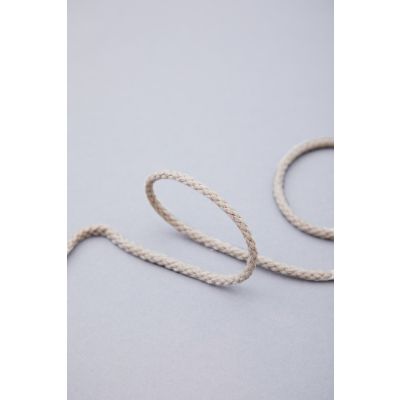 Round Cotton Cord, 5 mm-Dune