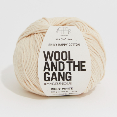 Shiny Happy Cotton - Ivory White