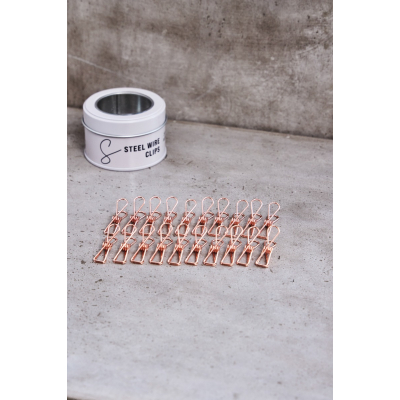 Steel Wire Clips S - Rose Gold