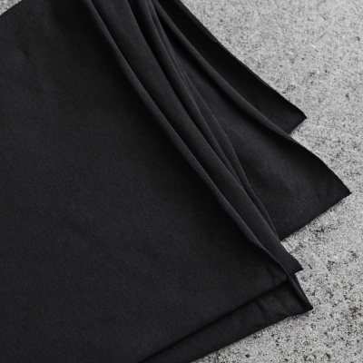 Organic Single Stretch Jersey - Black