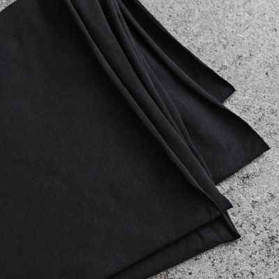 REMNANT  80x160 // Organic Single Stretch Jersey - Black