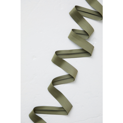 REMNANT   340 cm // Thelma Bias Tape, 25 mm - Green Olive