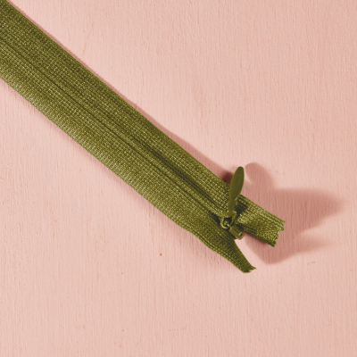 Invisible zipper, 60 cm - Matcha Leaf
